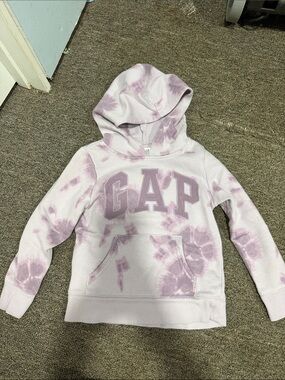GAP Kids Lavender Tie-Dye Pullover Hoodie